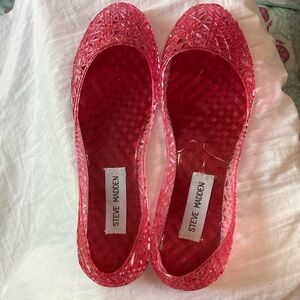 Steve Madden pink jelly ballet flat